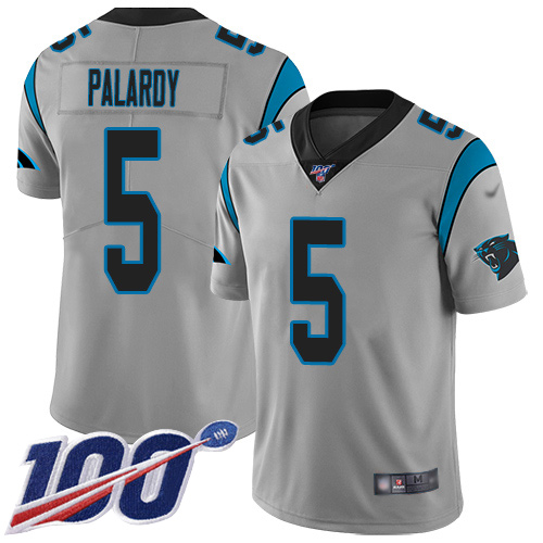 Carolina Panthers Limited Silver Men Michael Palardy Jersey NFL Football #5 100th Season Inverted Legend